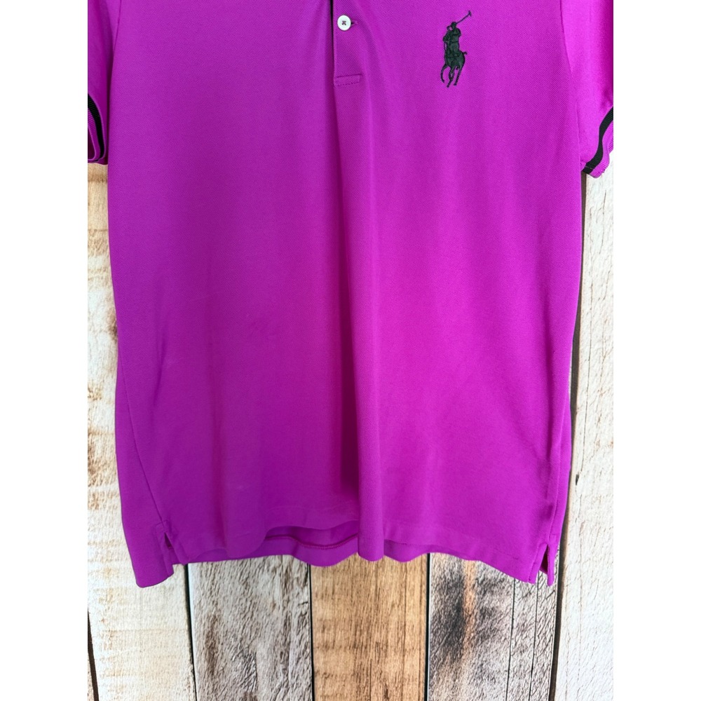 Polo Golf Ralph Lauren Tailored Fit Polo Shirt Fuchsia Pony Logo Womens Size XL - Picture 4 of 8